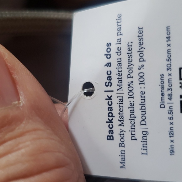 Beyond Yoga Gray 100% Polyester Convertible Backpack/Shoulder Bag New - Picture 7 of 7